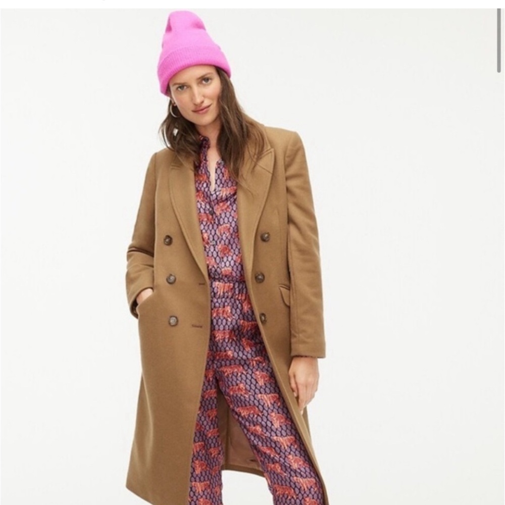 J Crew Italian cashmere and wool long coat